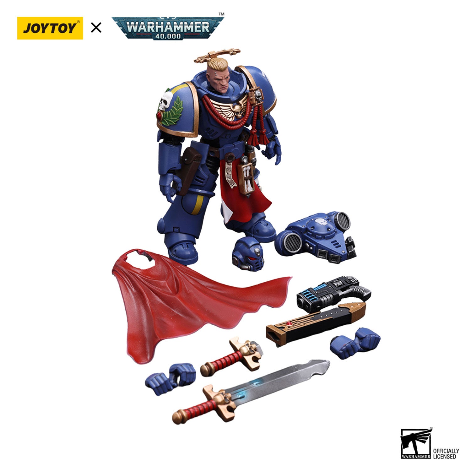 JOYTOY Warhammer 40K Ultramarines Primaris Captain figure