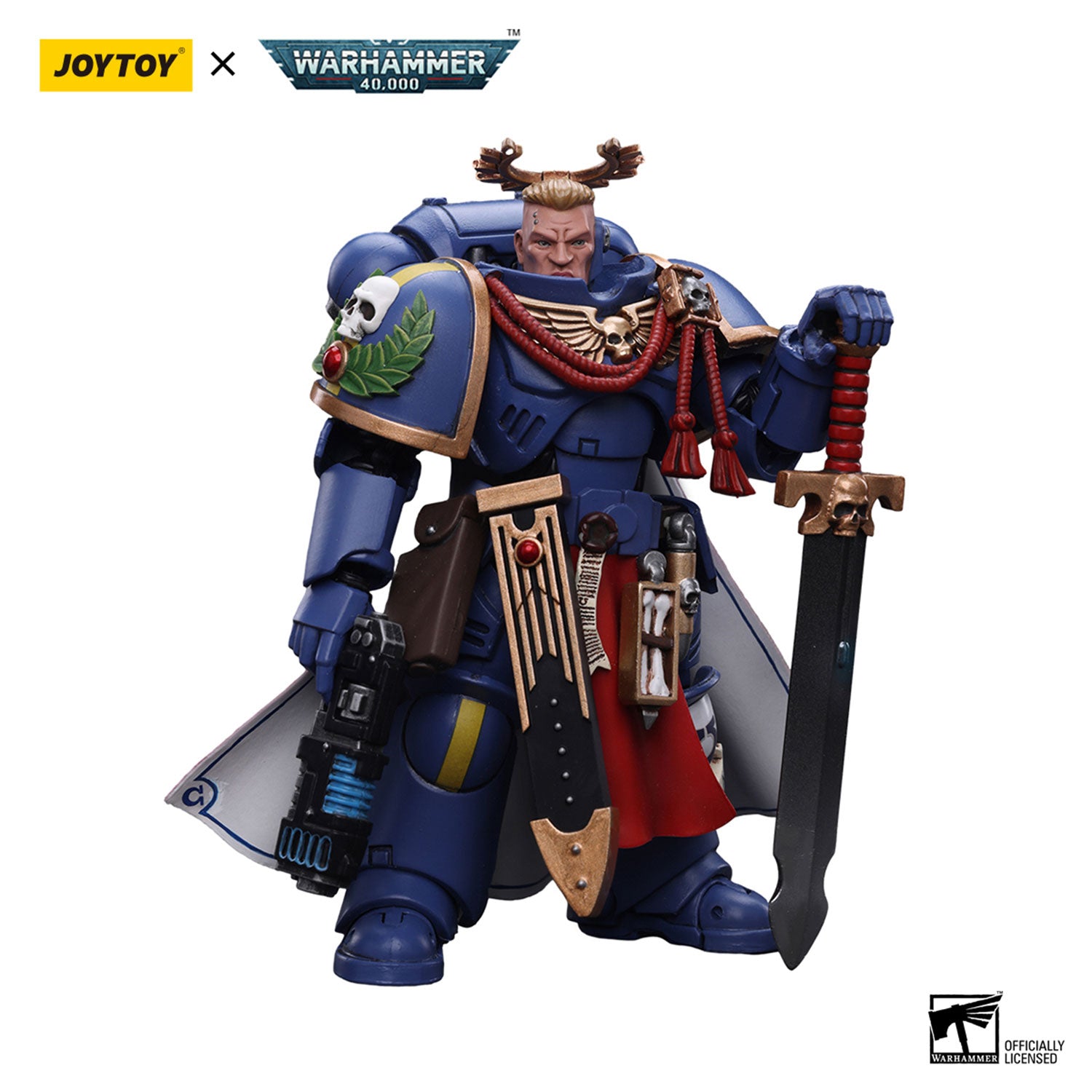 JOYTOY Warhammer 40K Ultramarines Primaris Captain figure