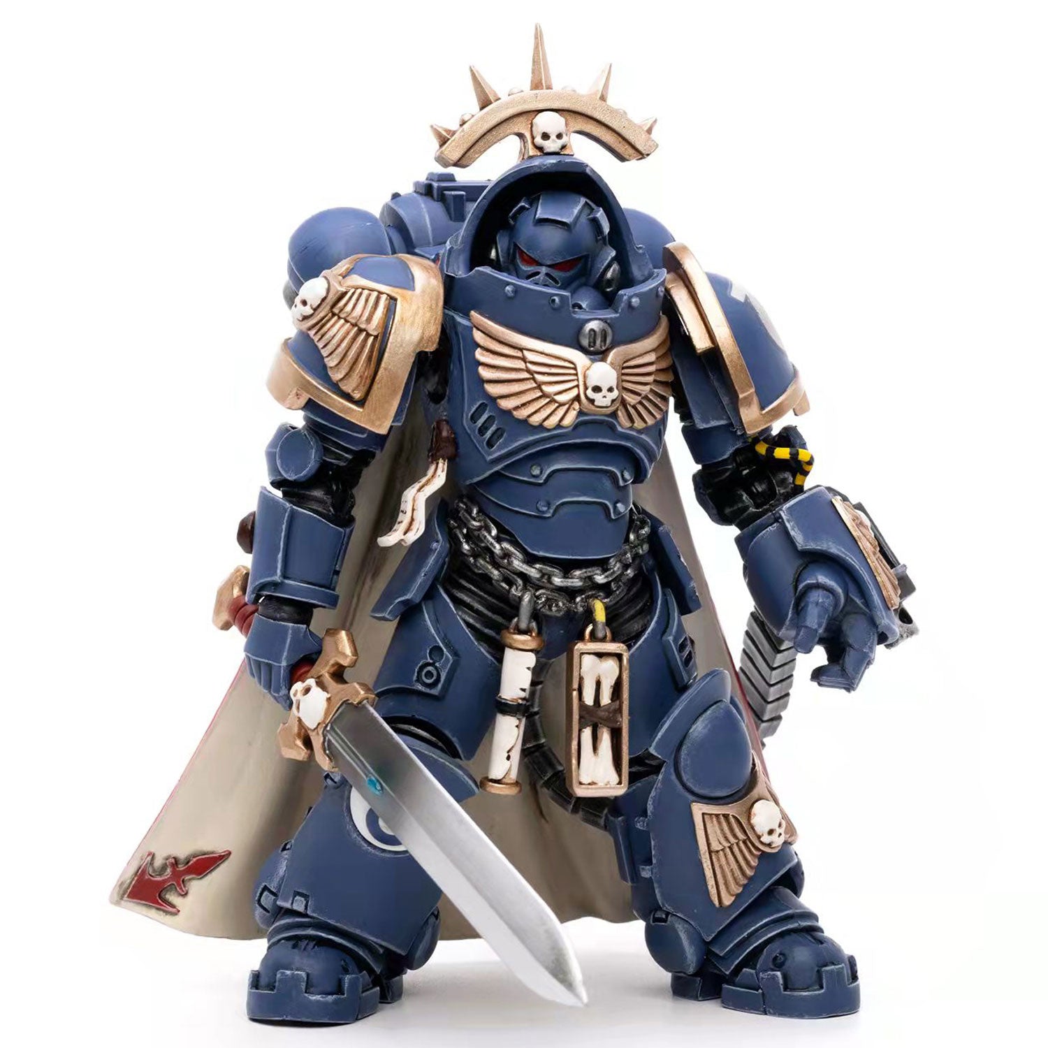 JOYTOY Warhammer 40K Ultramarines Primaris Captain in Gravis Armour Brother Captain Voltian figure