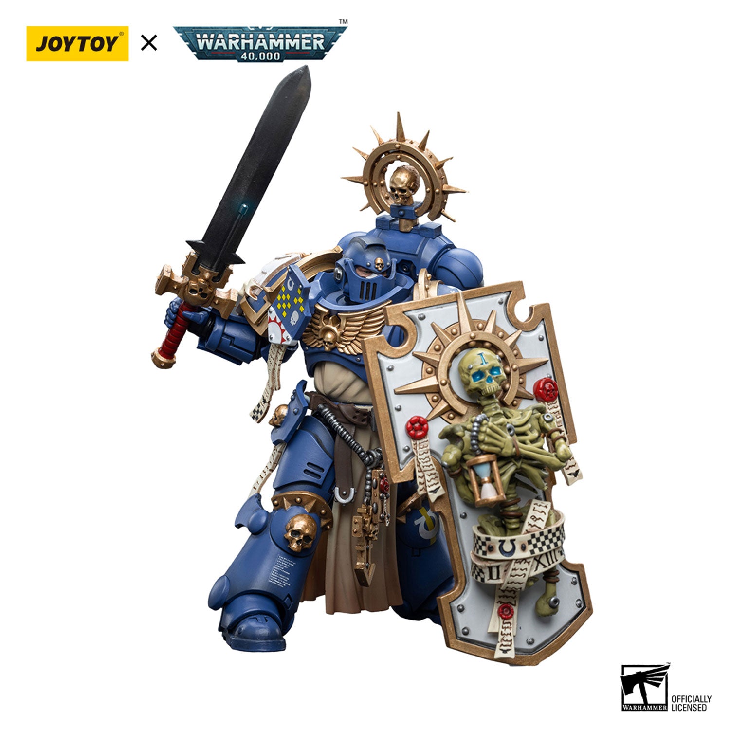 JOYTOY Warhammer 40K Ultramarines Primaris Captain figure
