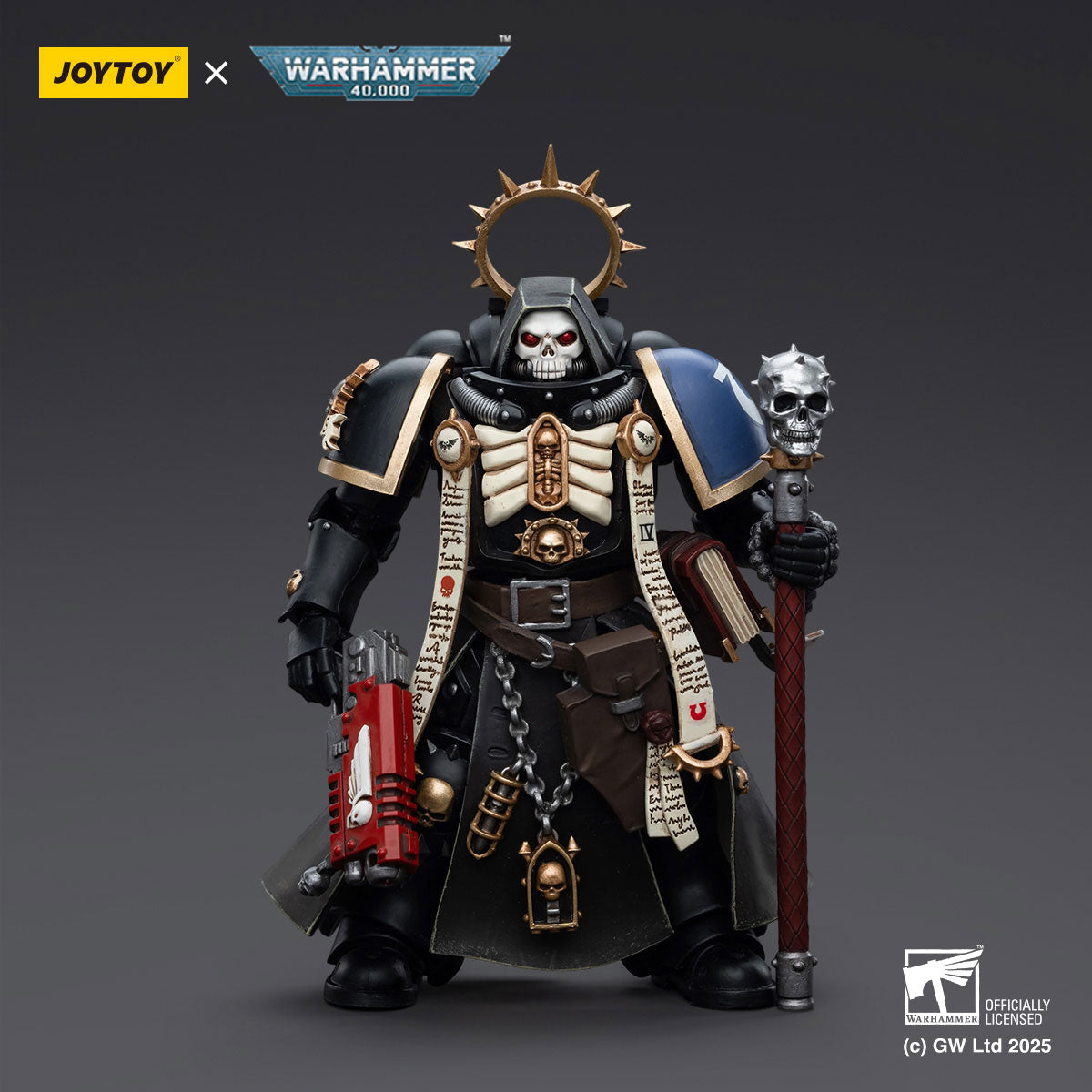 JOYTOY Warhammer 40K Ultramarines Primaris Chaplain Brother Varus figure
