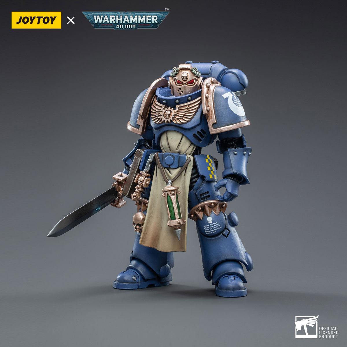 JOYTOY Warhammer 40K Ultramarines Primaris Company Champion figure