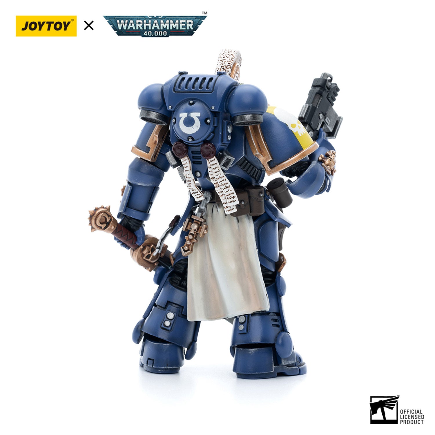 JOYTOY Warhammer 40K Ultramarines Primaris Company Champion Brother Parnaeus figure