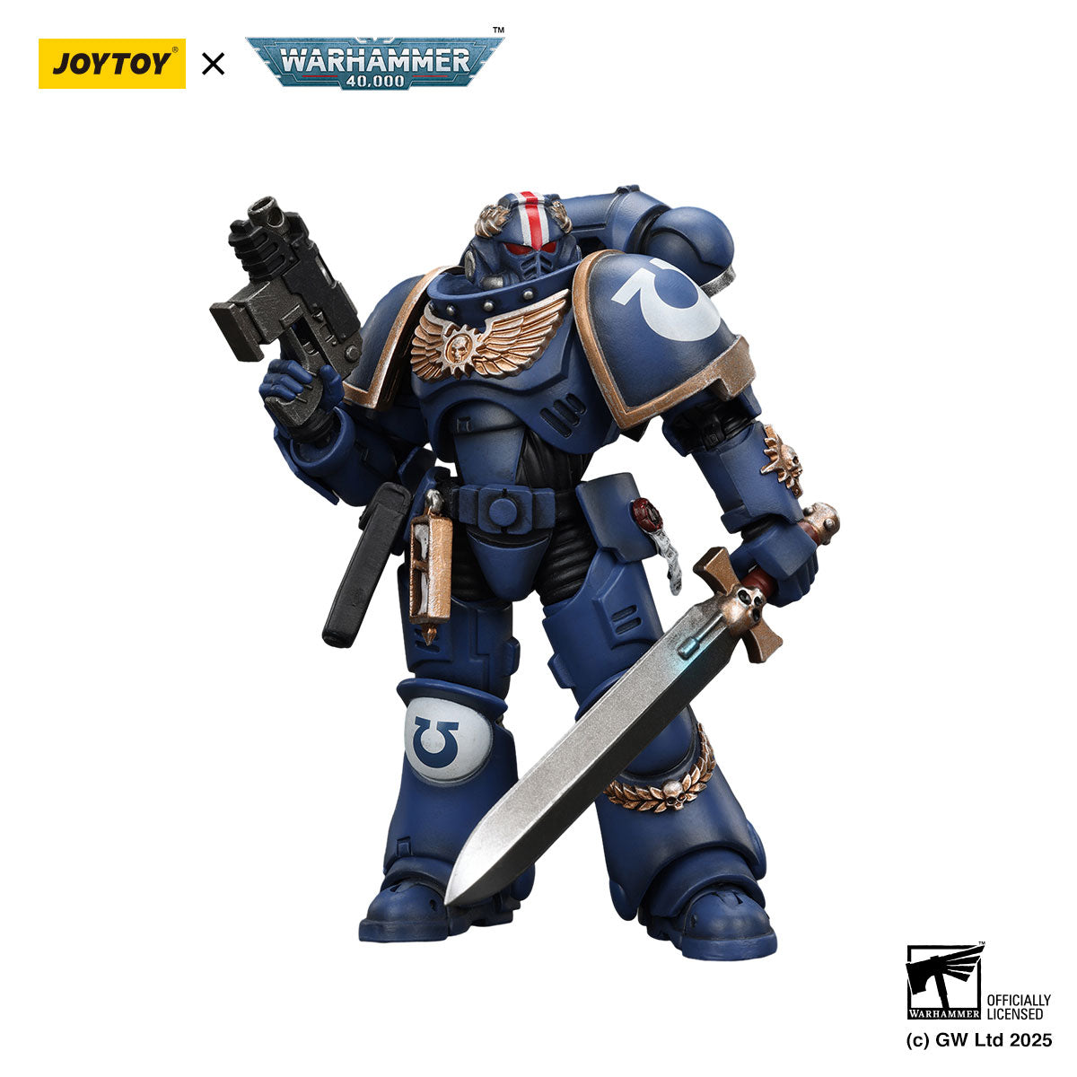 JOYTOY Warhammer 40K Ultramarines Primaris Lieutenant Argaranthe figure