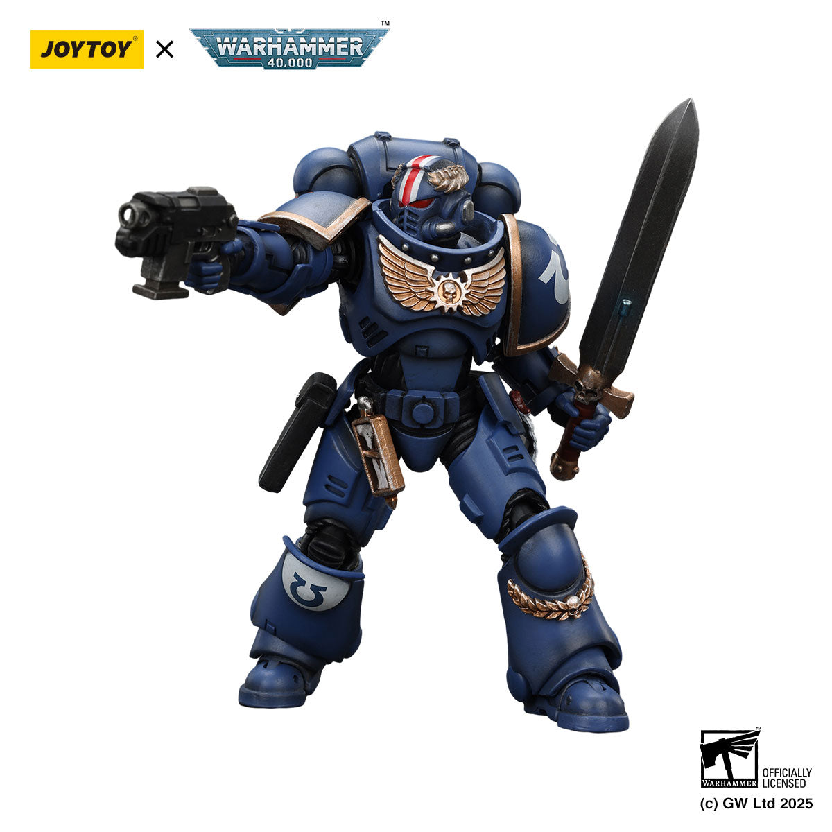 JOYTOY Warhammer 40K Ultramarines Primaris Lieutenant Argaranthe figure