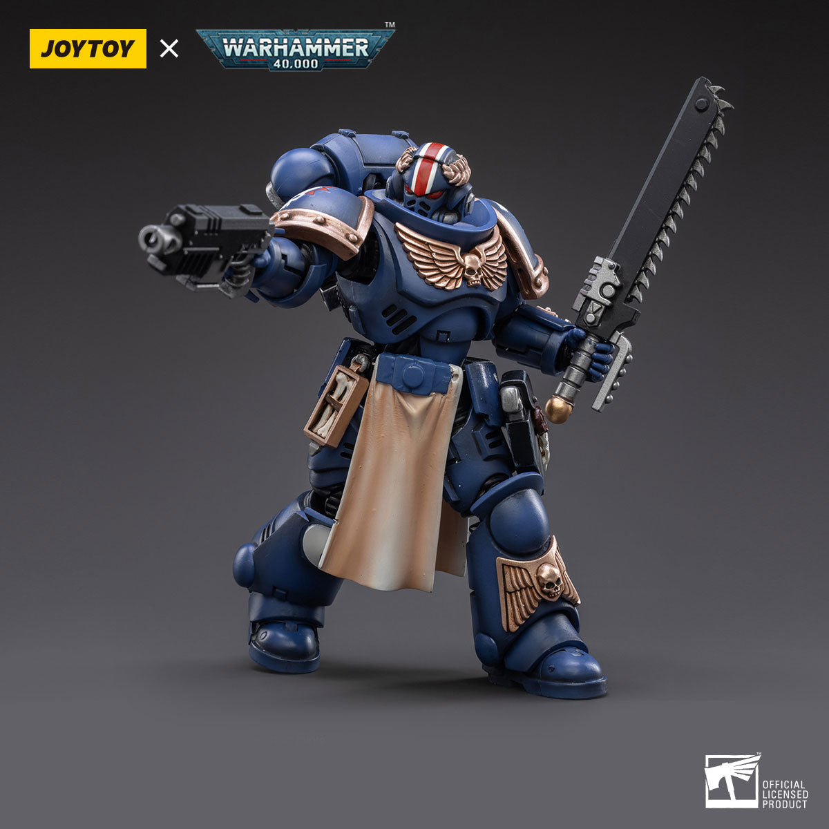 JOYTOY Warhammer 40K Ultramarines Primaris Lieutenant Horatius figure