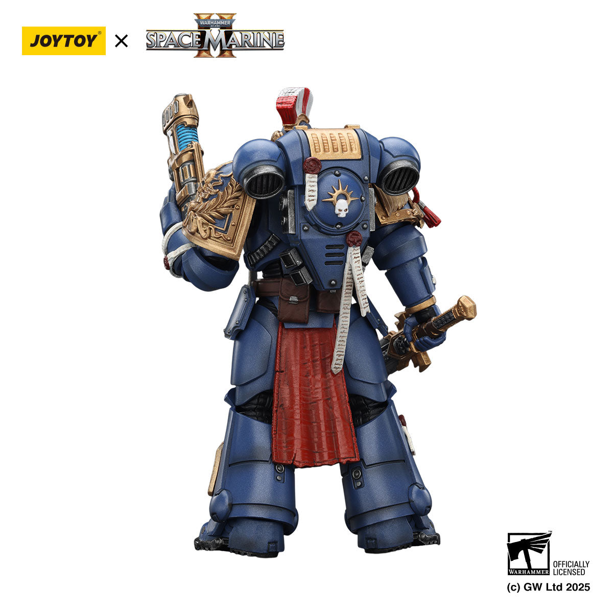 JOYTOY Warhammer 40K Space Marine 2 Ultramarines Relic Primus Armour figure