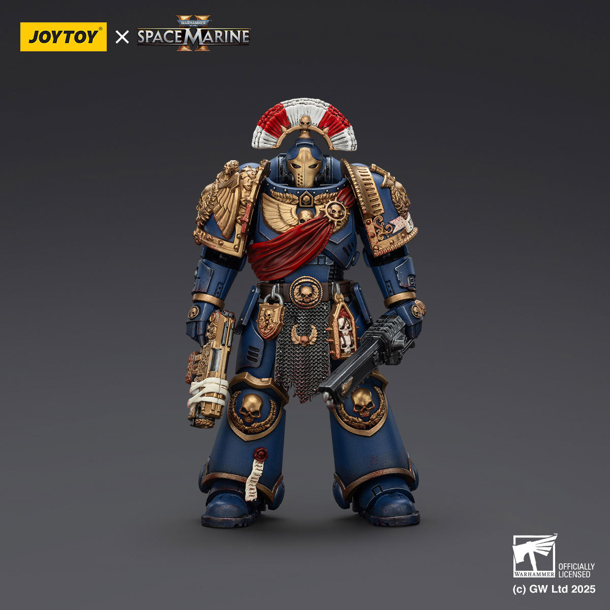JOYTOY Warhammer 40K Space Marine 2 Ultramarines Relic Secundus Armour figure