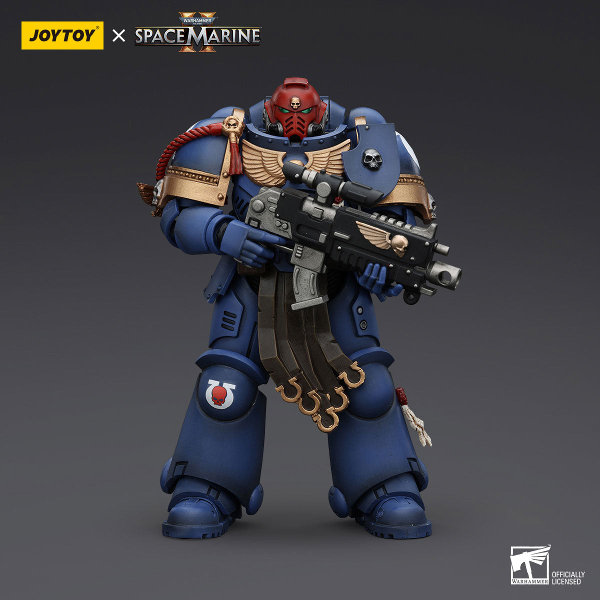 JOYTOY Warhammer 40K Space Marine 2 Ultramarines Sergeant Gadriel figure