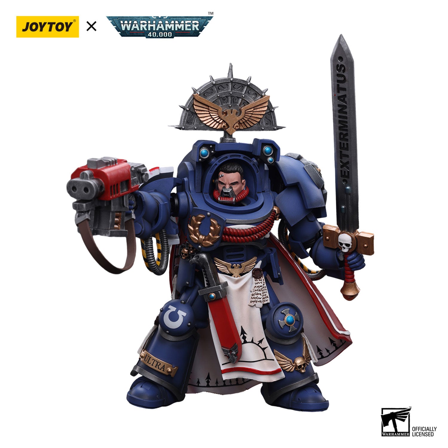 JOYTOY Warhammer 40K Ultramarines Terminator Captain figure