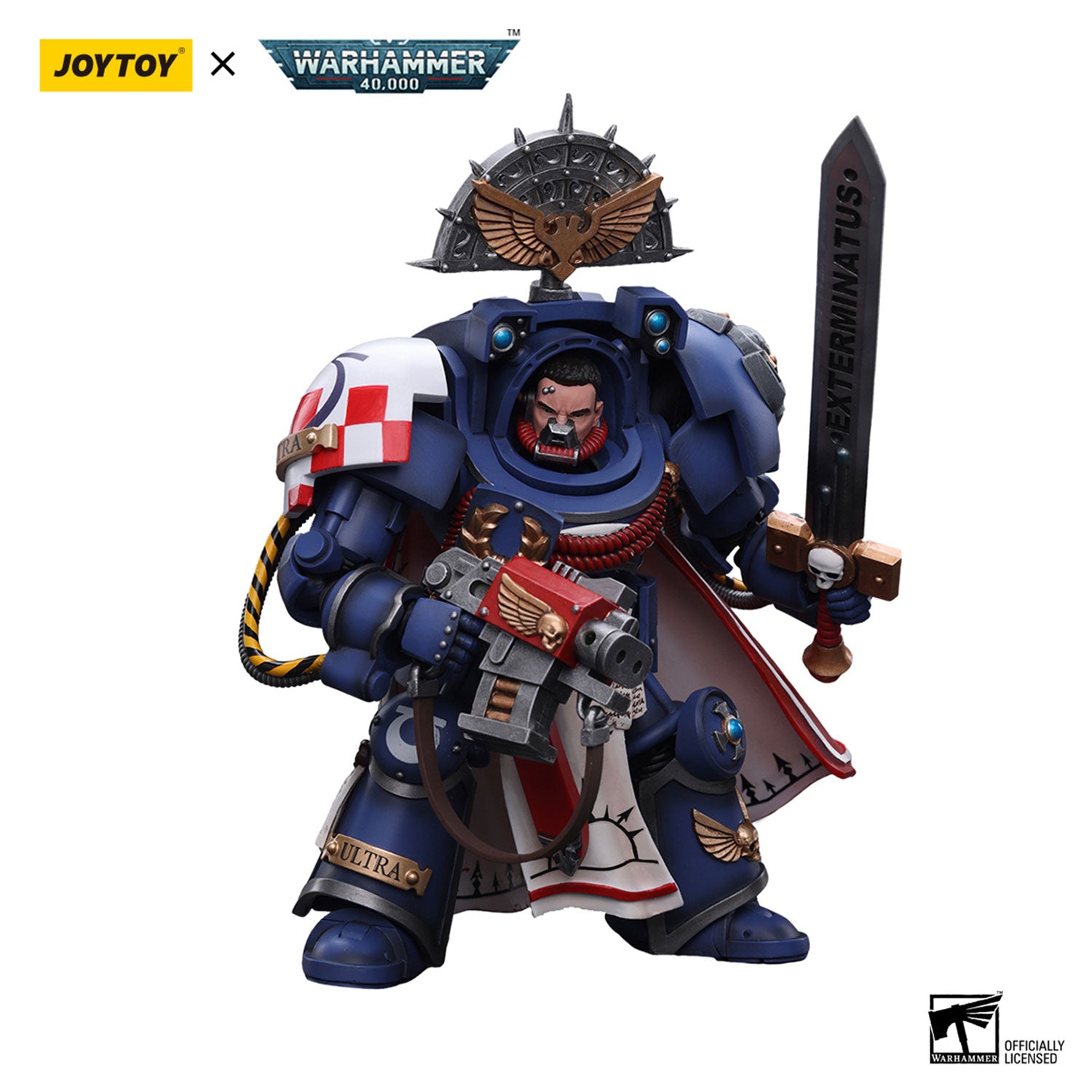 JOYTOY Warhammer 40K Ultramarines Terminator Captain figure