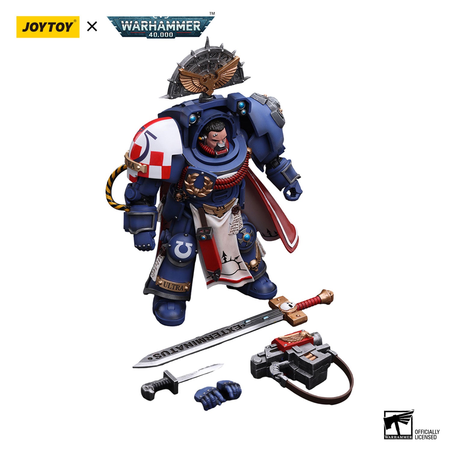 JOYTOY Warhammer 40K Ultramarines Terminator Captain figure