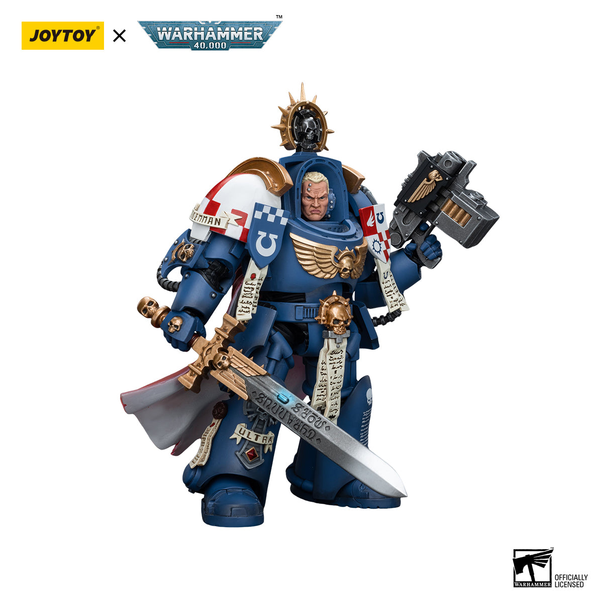 JOYTOY Warhammer 40K Ultramarines Terminator Captain Severus Agemman figure