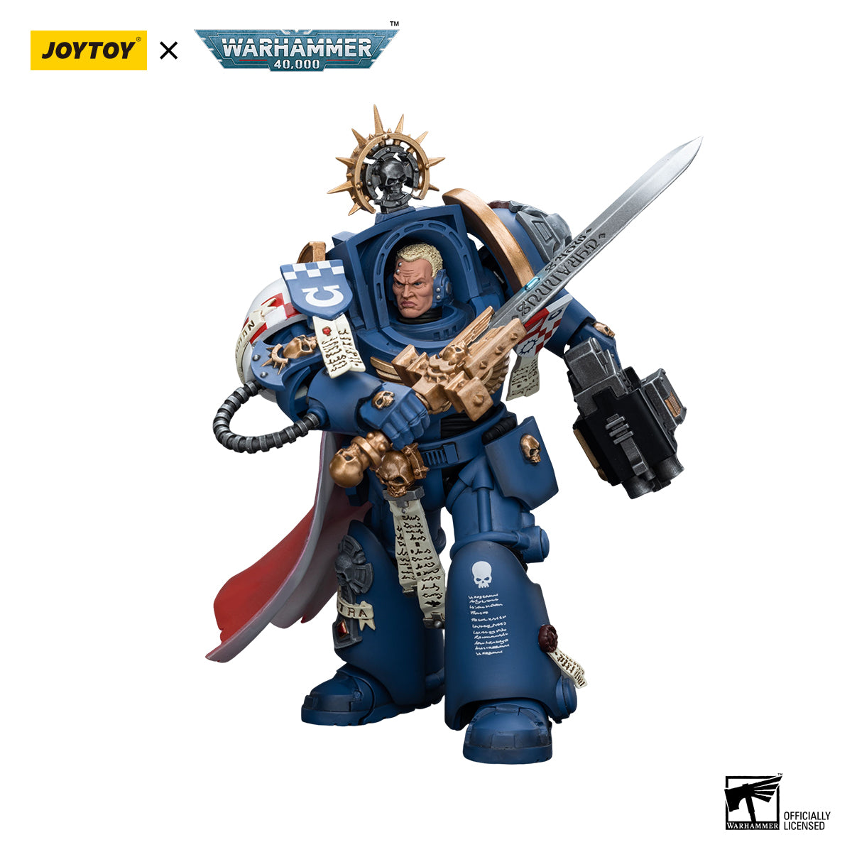 JOYTOY Warhammer 40K Ultramarines Terminator Captain Severus Agemman figure