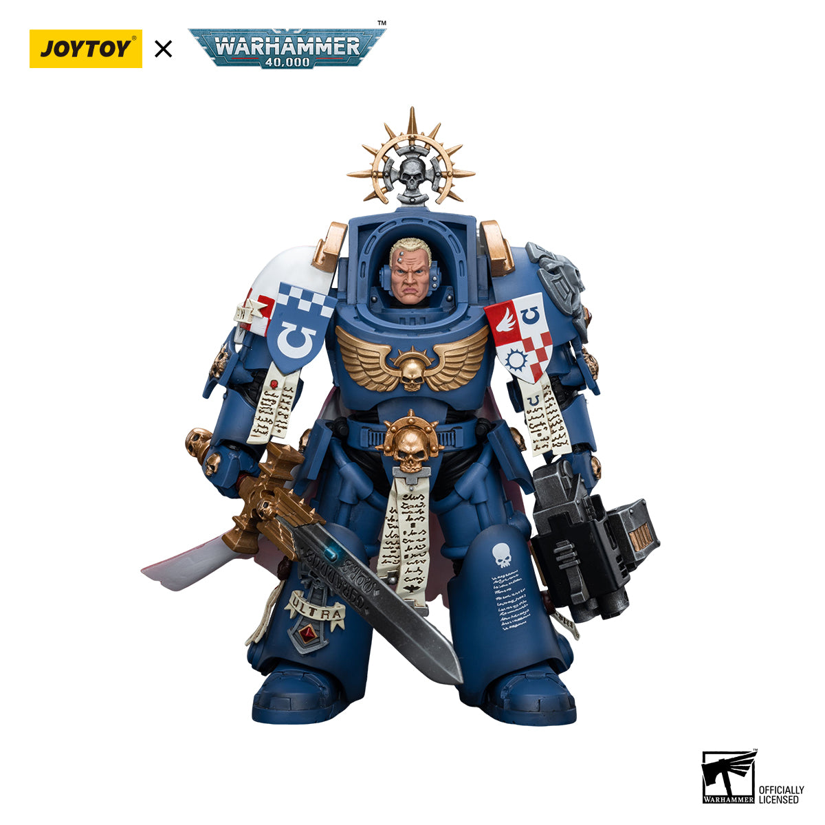 JOYTOY Warhammer 40K Ultramarines Terminator Captain Severus Agemman figure
