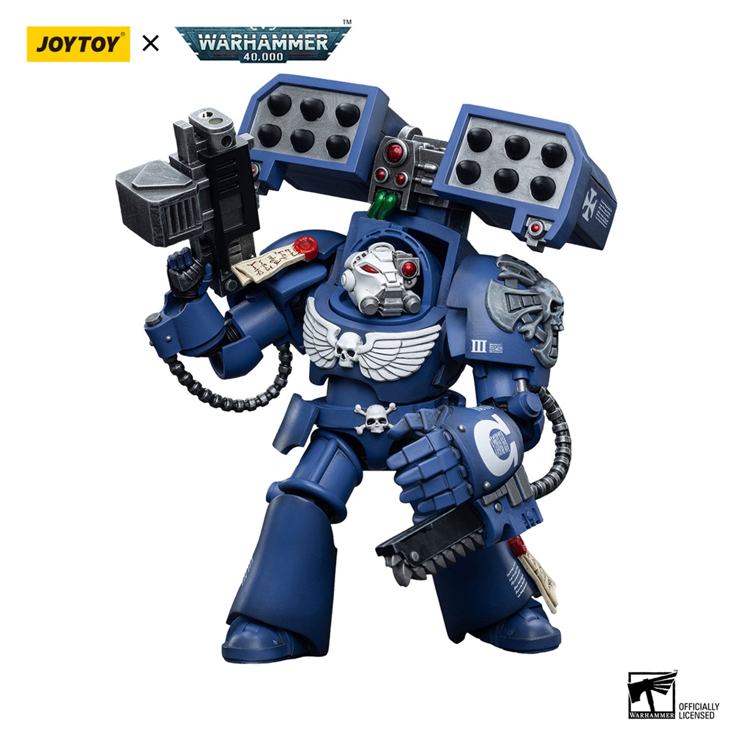 JOYTOY Warhammer 40K Ultramarines Terminators Brother Andrus figure