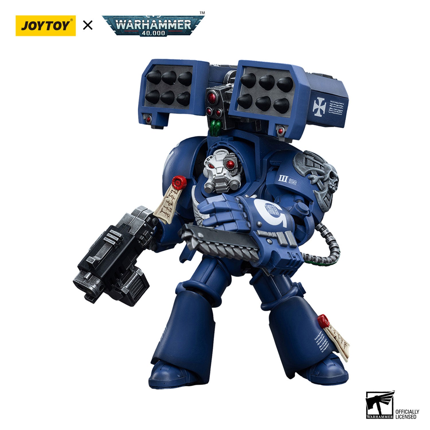 JOYTOY Warhammer 40K Ultramarines Terminators Brother Andrus figure