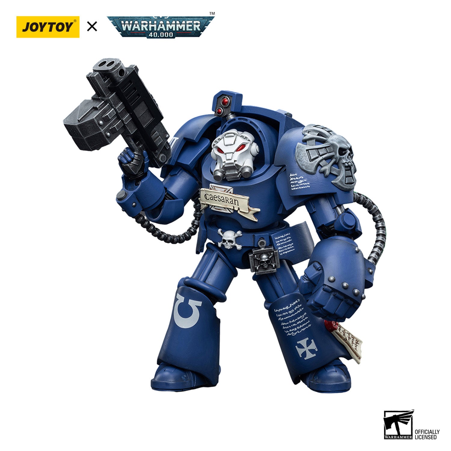 JOYTOY Warhammer 40K Ultramarines Terminators Brother Caesaran figure