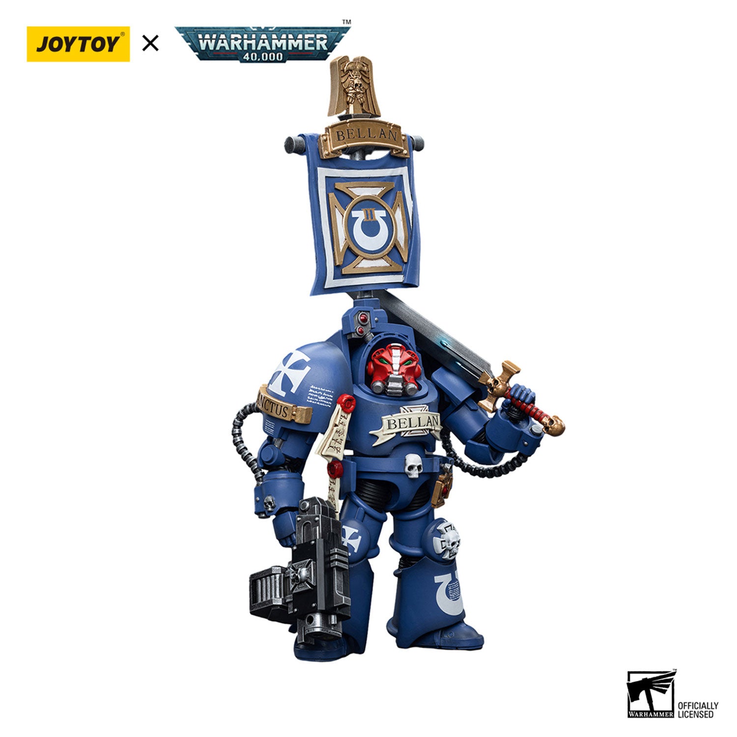 JOYTOY Warhammer 40K Ultramarines Terminators Sergeant Bellan figure