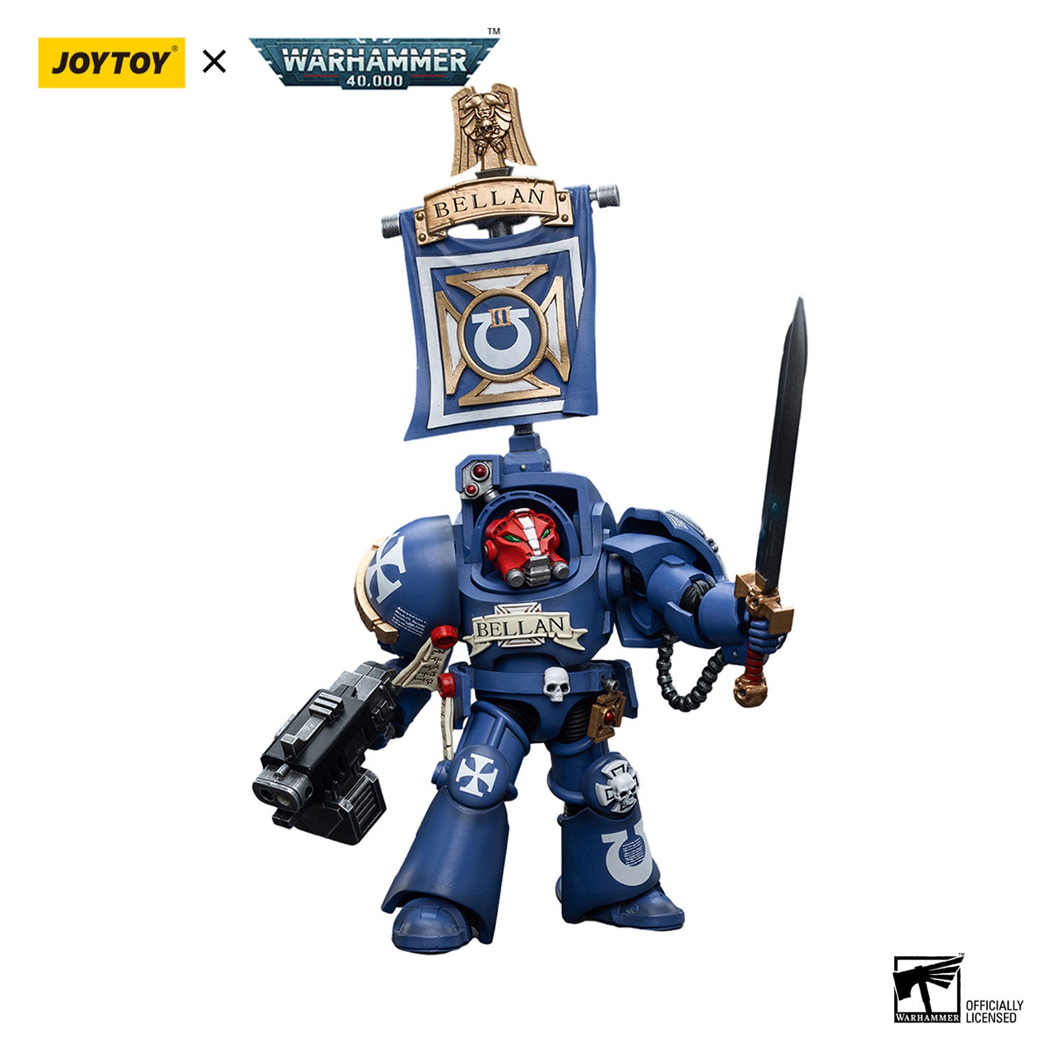 JOYTOY Warhammer 40K Ultramarines Terminators Sergeant Bellan figure