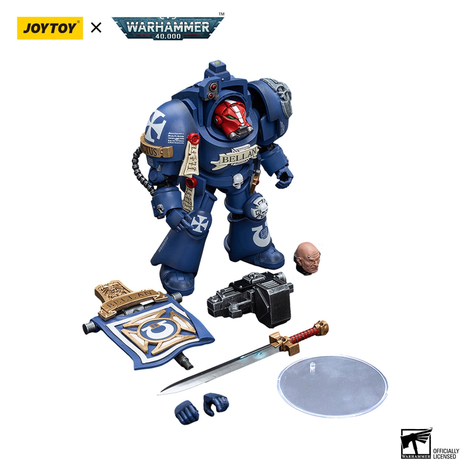 JOYTOY Warhammer 40K Ultramarines Terminators Sergeant Bellan figure