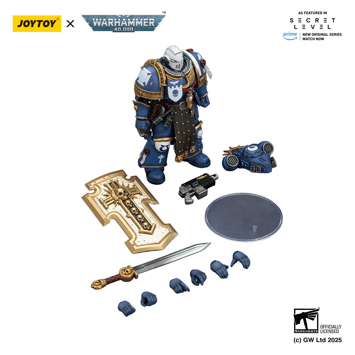 JOYTOY Warhammer 40K Ultramarines Torvald figure