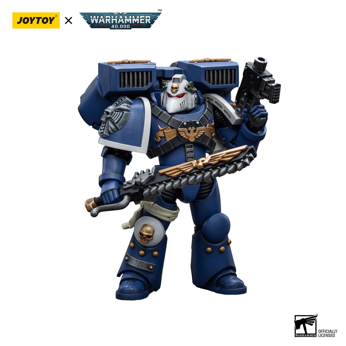 JOYTOY Warhammer 40K Ultramarines Vanguard Veteran figure