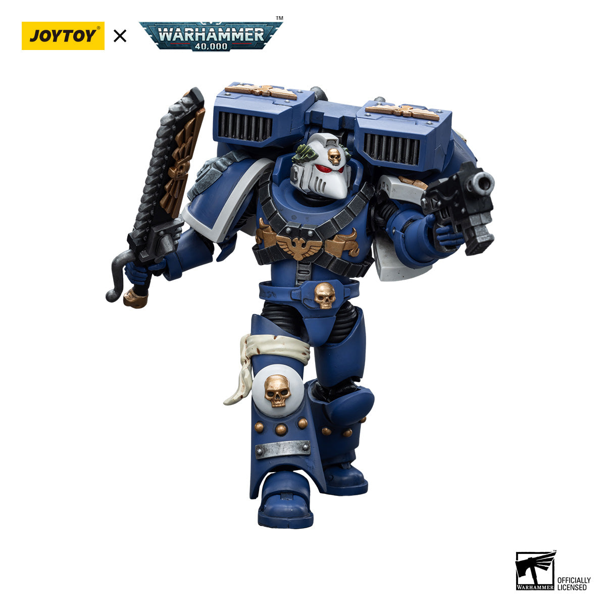 JOYTOY Warhammer 40K Ultramarines Vanguard Veteran figure
