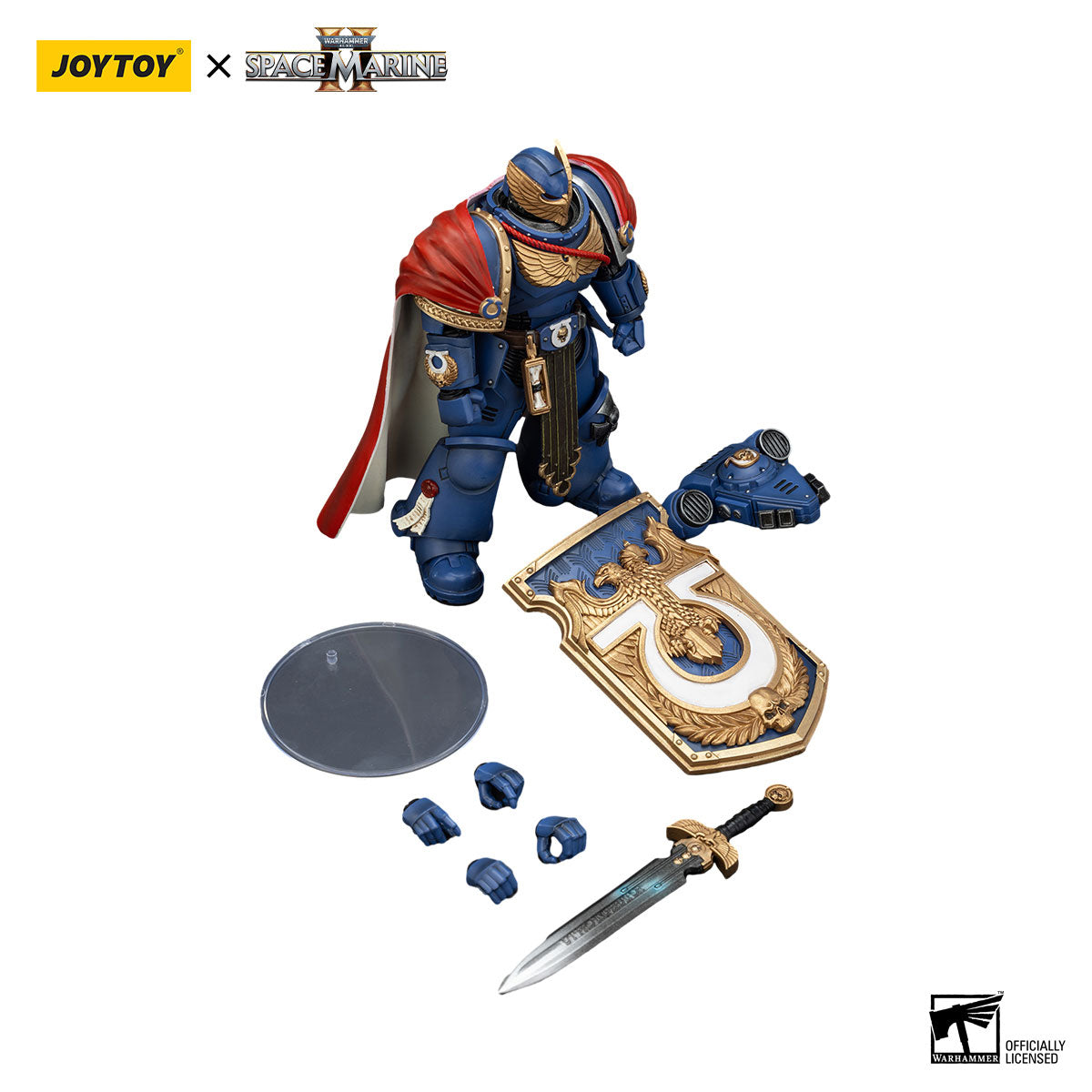 JOYTOY Warhammer 40K Space Marine 2 Ultramarines Victrix Honour Guard figure