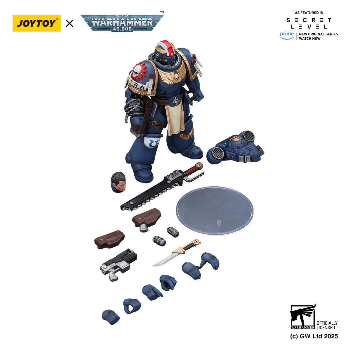 JOYTOY Warhammer 40K Ultramarines Titus figure
