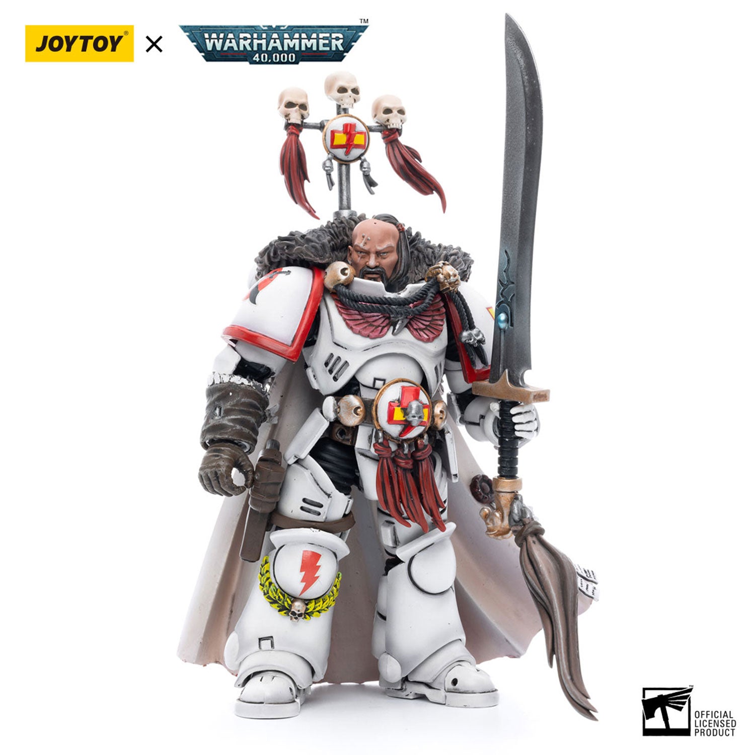 JOYTOY Warhammer 40K White Scars Captain Kor'sarro Khan figure