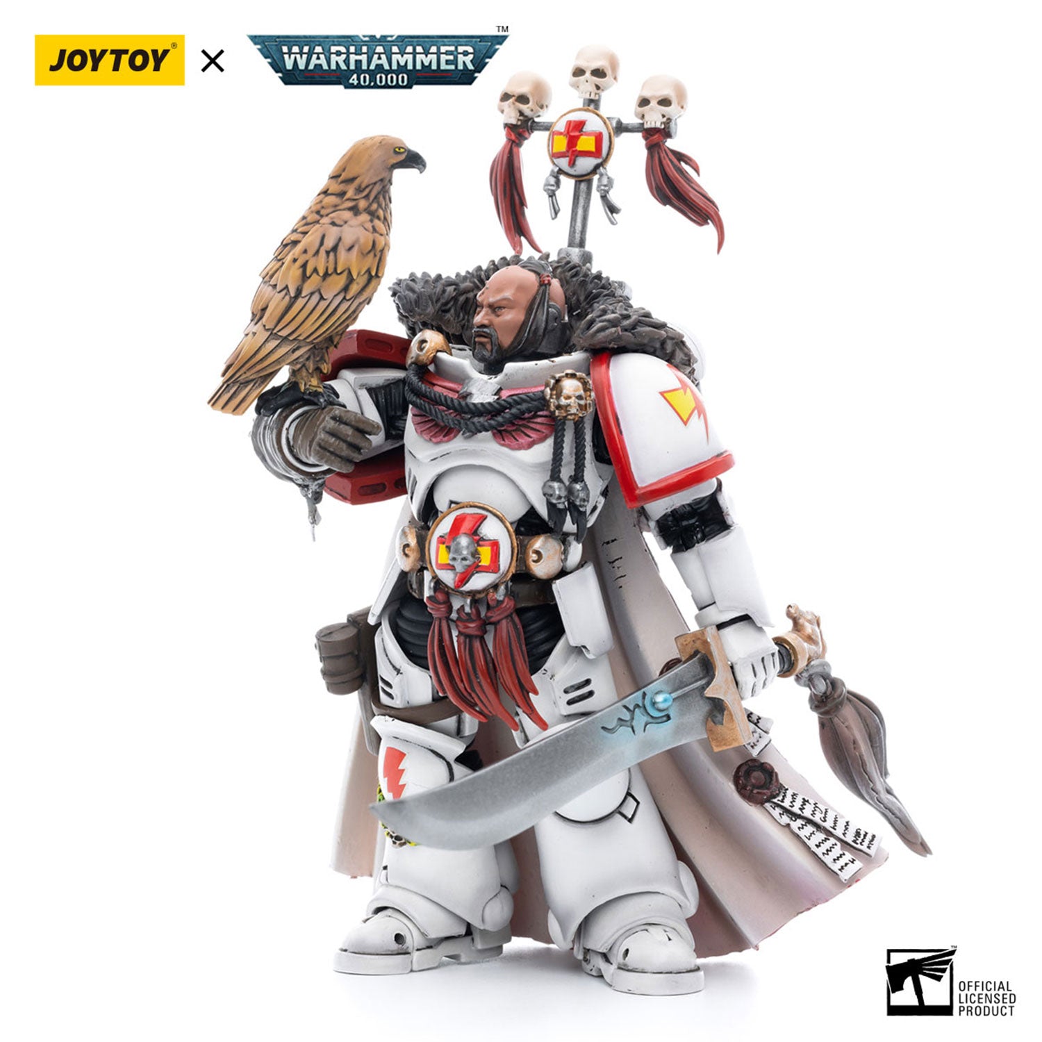 JOYTOY Warhammer 40K White Scars Captain Kor'sarro Khan figure