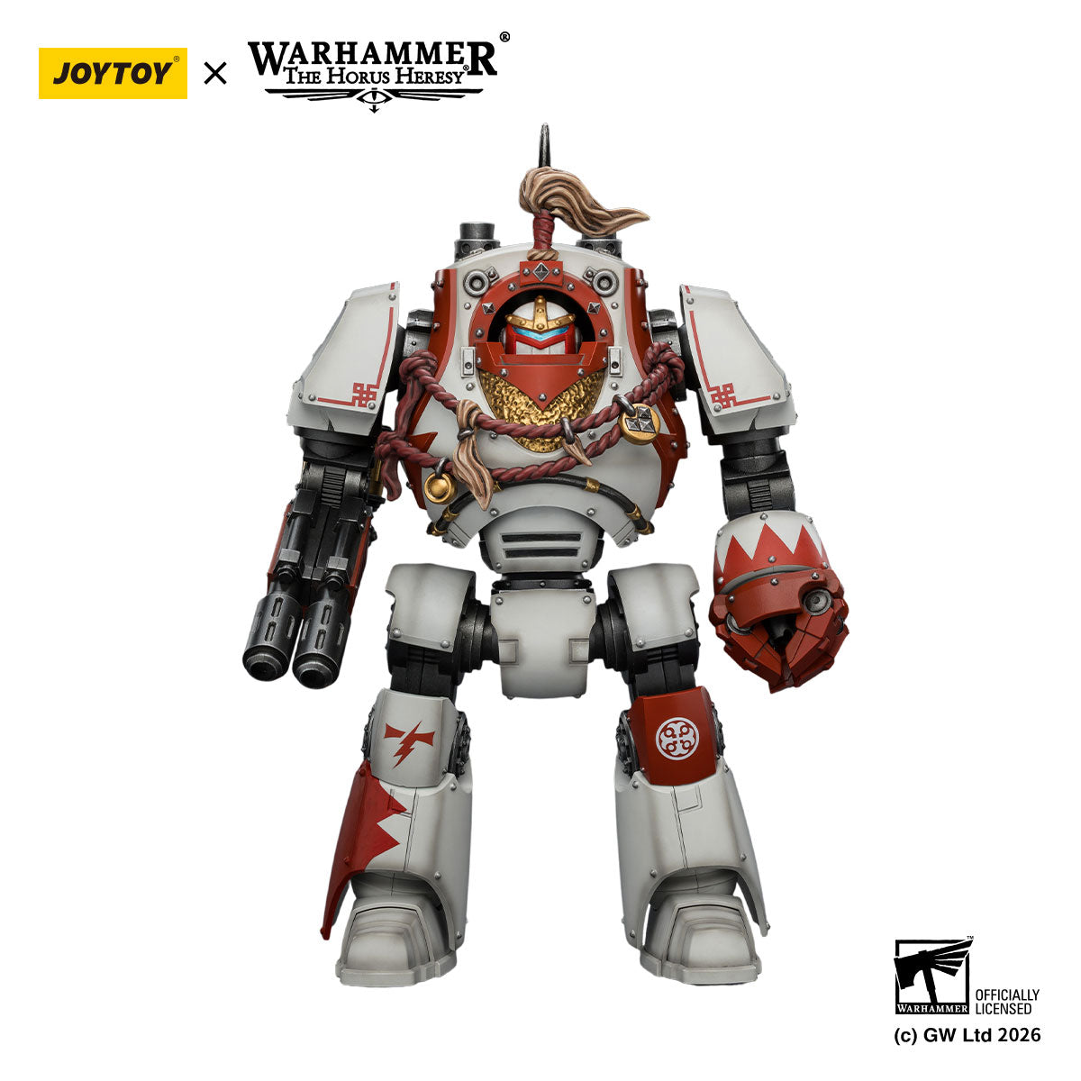 JOYTOY Horus Heresy White Scars Contemptor Dreadnought figure
