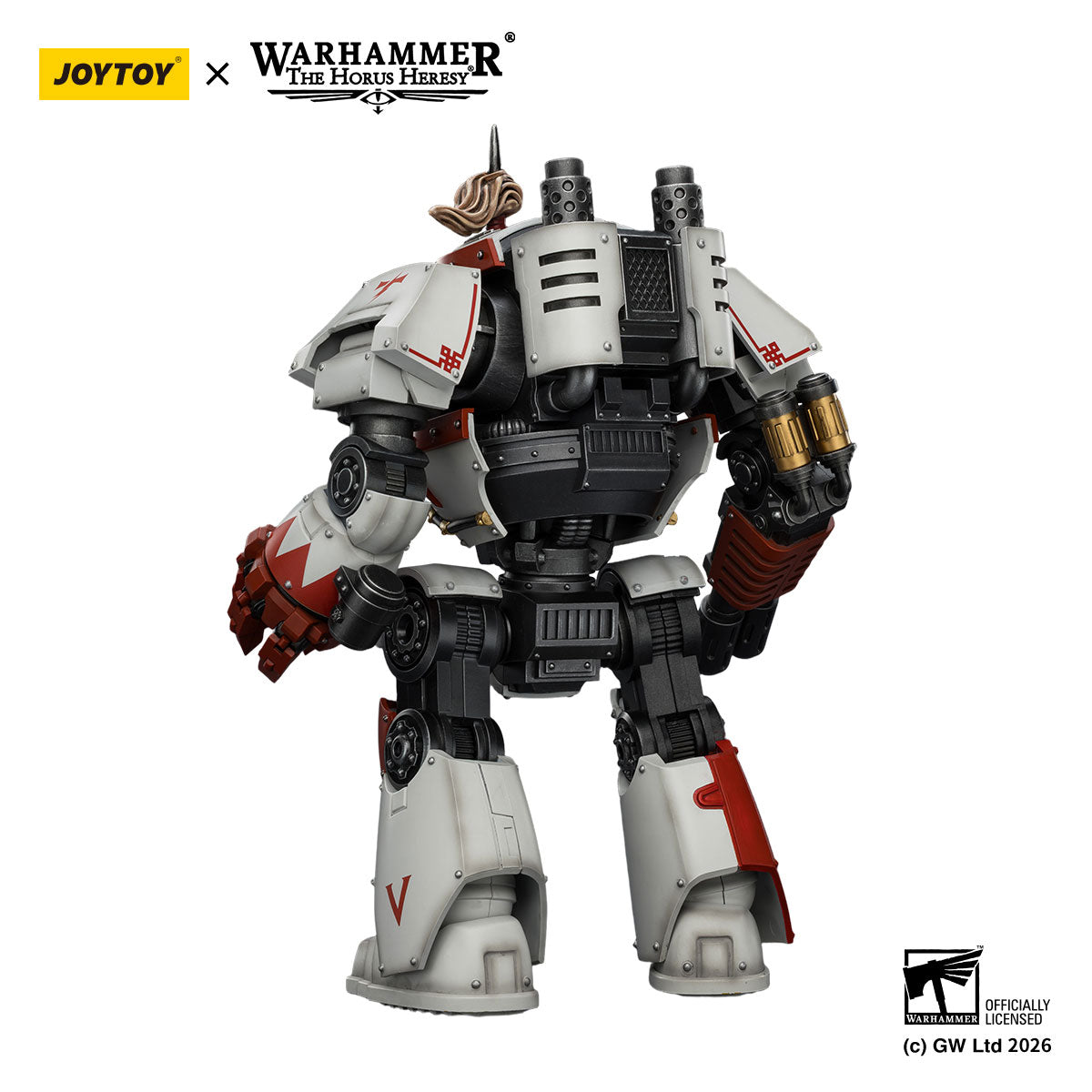 JOYTOY Horus Heresy White Scars Contemptor Dreadnought figure