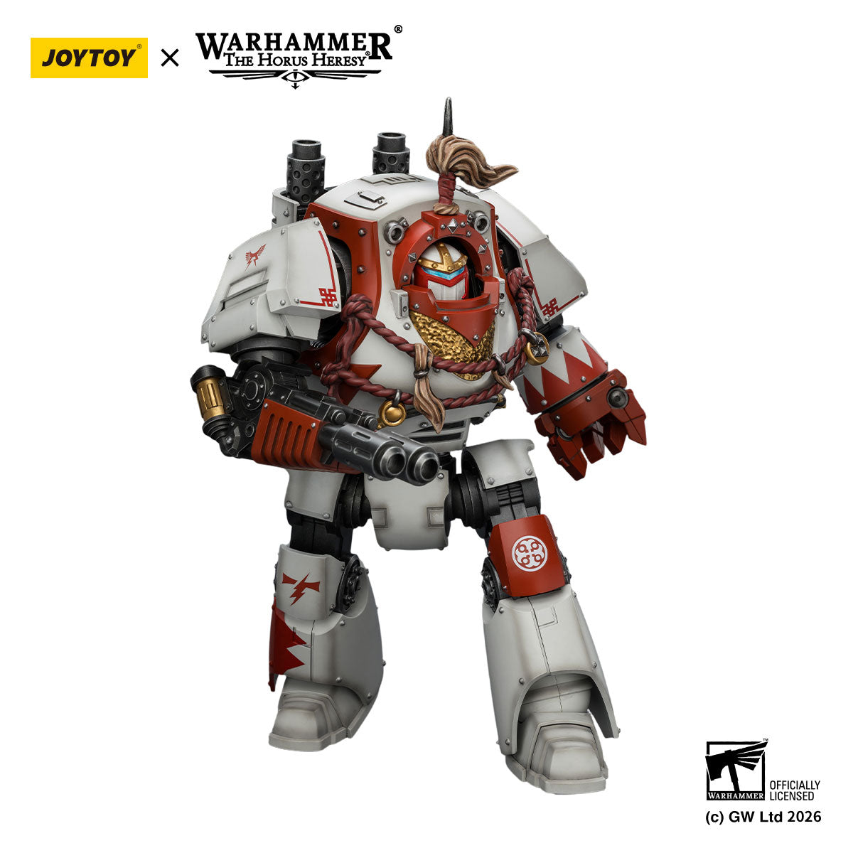 JOYTOY Horus Heresy White Scars Contemptor Dreadnought figure
