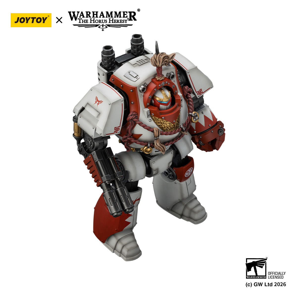 JOYTOY Horus Heresy White Scars Contemptor Dreadnought figure
