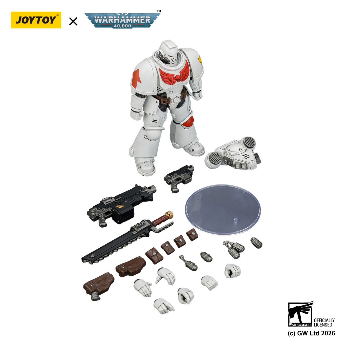 JOYTOY Warhammer 40K White Scars Intercessor figure