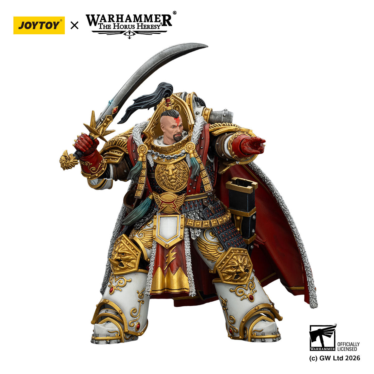 JOYTOY Horus Heresy White Scars Jaghatai Khan Primarch of the Vth Legion figure