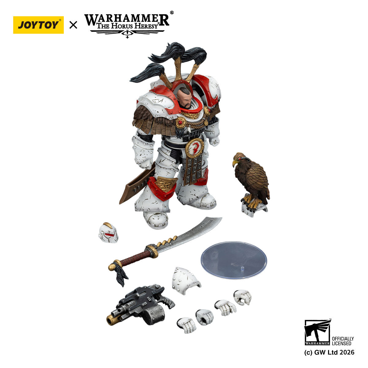 JOYTOY Horus Heresy White Scars Legion Praetor in Cataphractii Terminator Armour figure