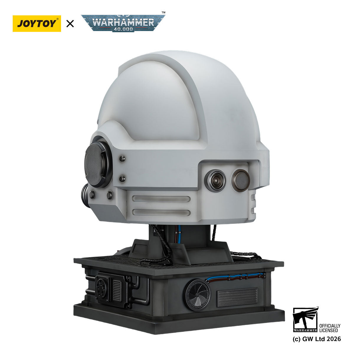 JOYTOY Warhammer 40K White Scars MkX Helmet &amp; Display Stand figure