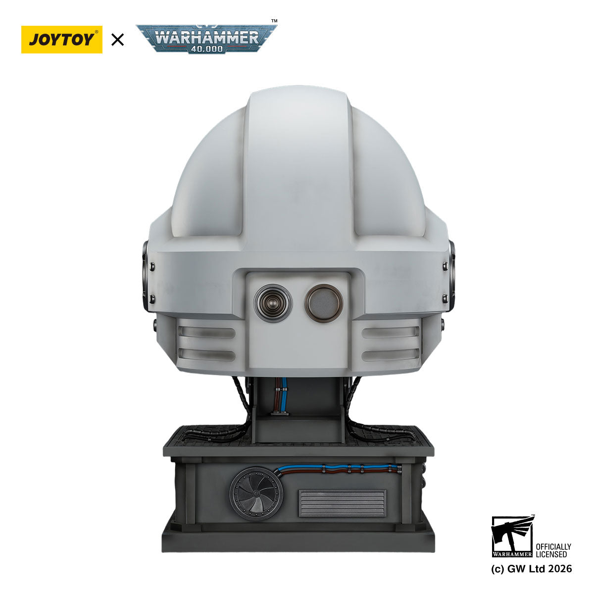 JOYTOY Warhammer 40K White Scars MkX Helmet &amp; Display Stand figure