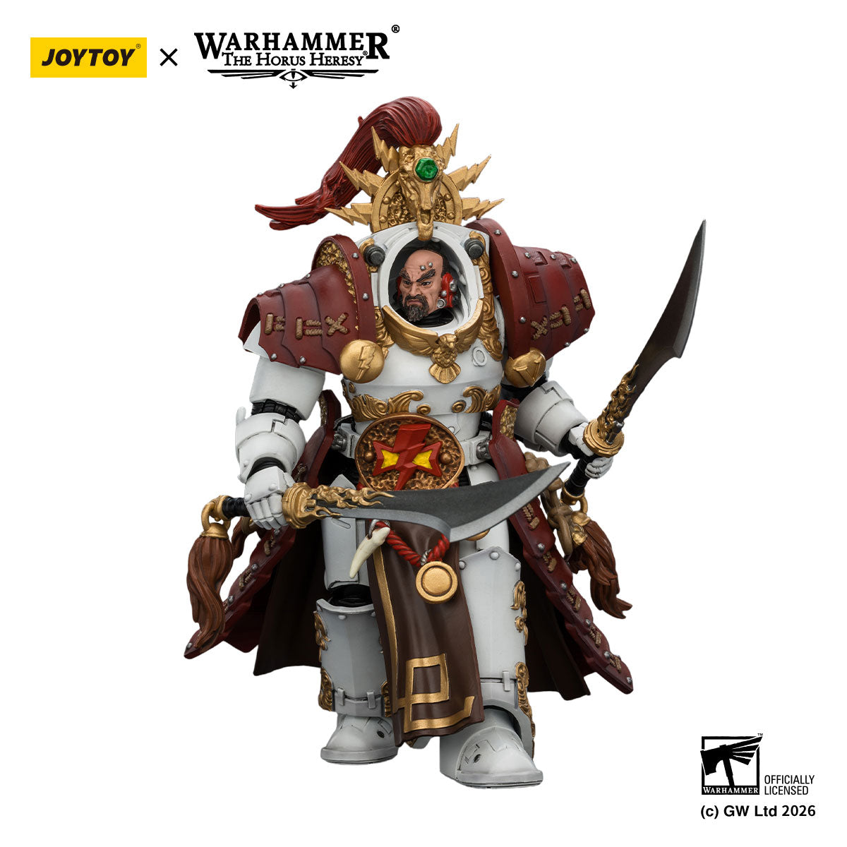 JOYTOY Horus Heresy White Scars Qin Xa-Master of the Keshig figure