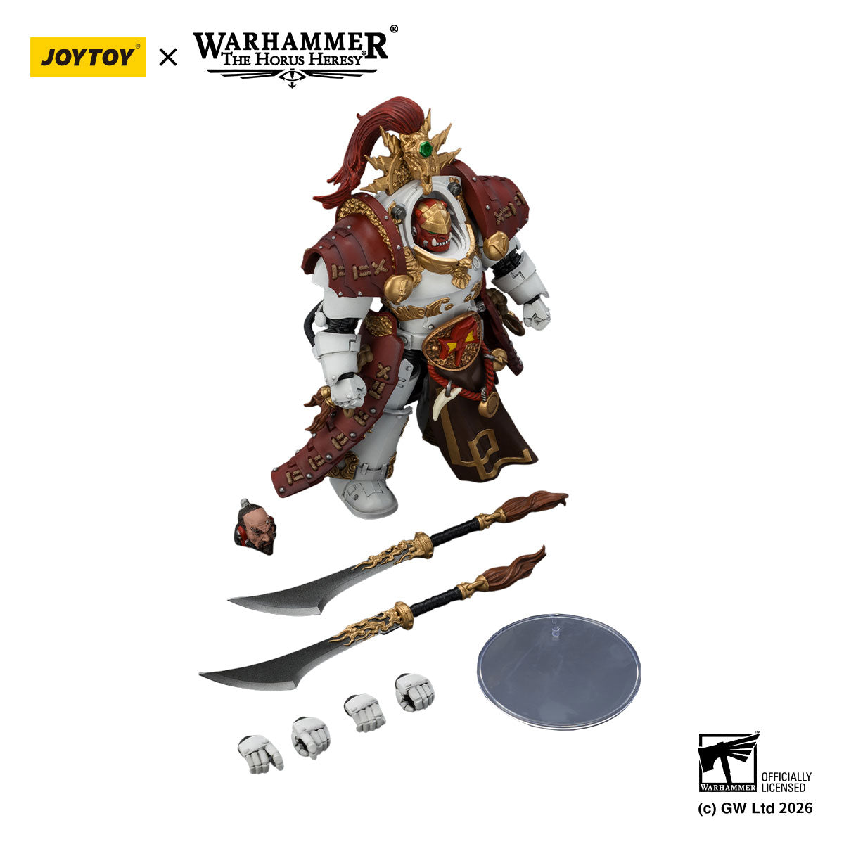 JOYTOY Horus Heresy White Scars Qin Xa-Master of the Keshig figure