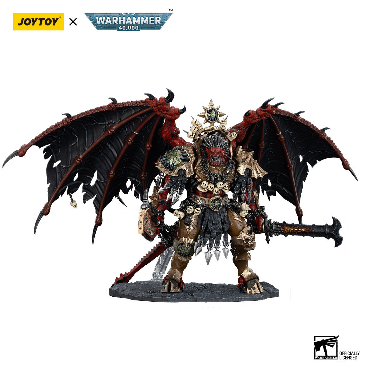 JOYTOY Warhammer 40K World Eaters Angron Daemon Primarch of Khorne figure