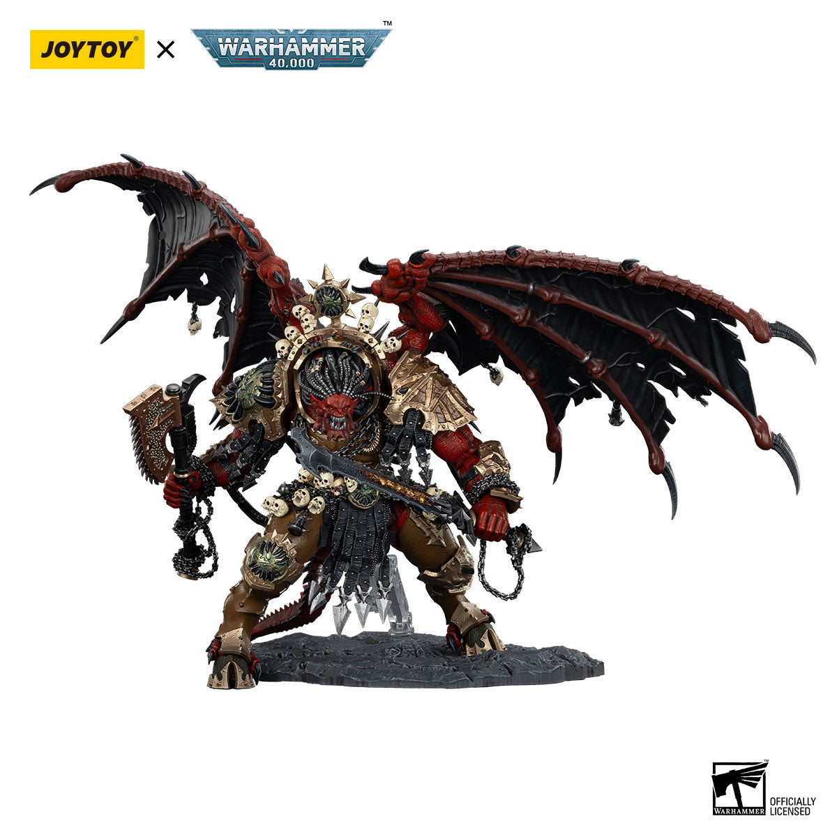 JOYTOY Warhammer 40K World Eaters Angron Daemon Primarch of Khorne figure