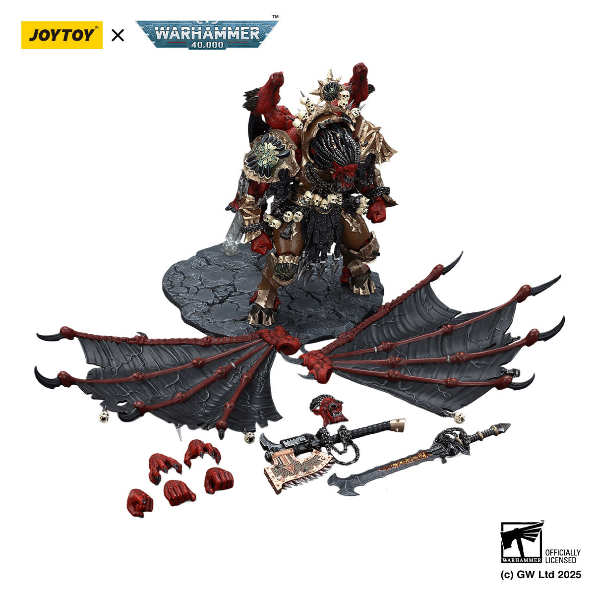 JOYTOY Warhammer 40K World Eaters Angron Daemon Primarch of Khorne figure