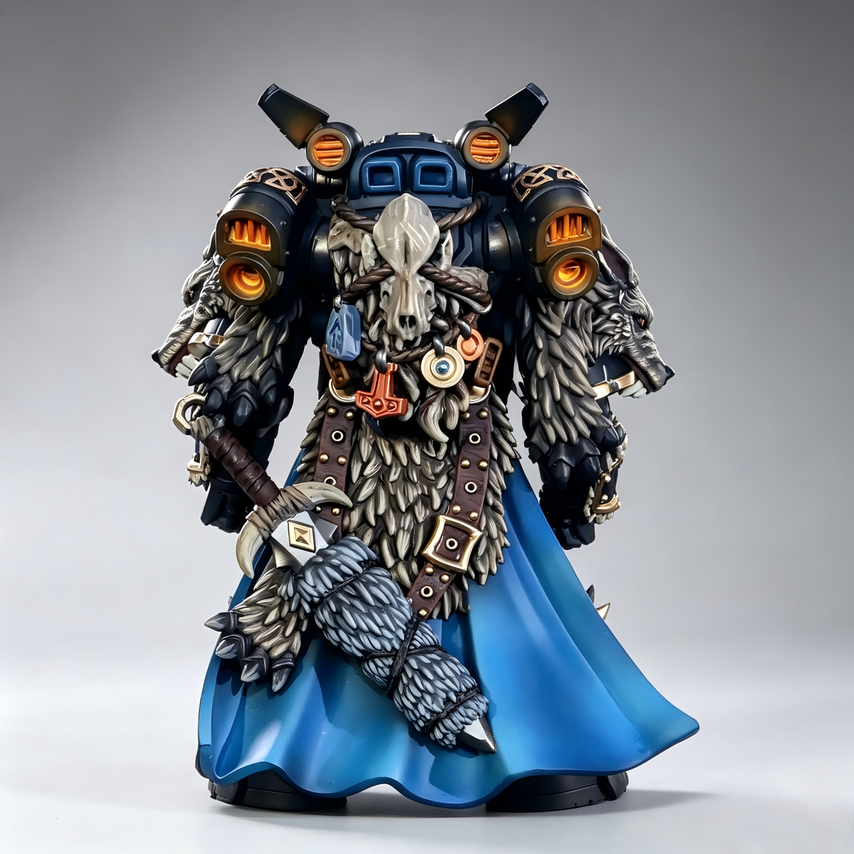 Masterwork Custom Repaint 1/18 Space Wolves Logan Grimnar - Hyper-Realistic Grimdark Edition - Image 3