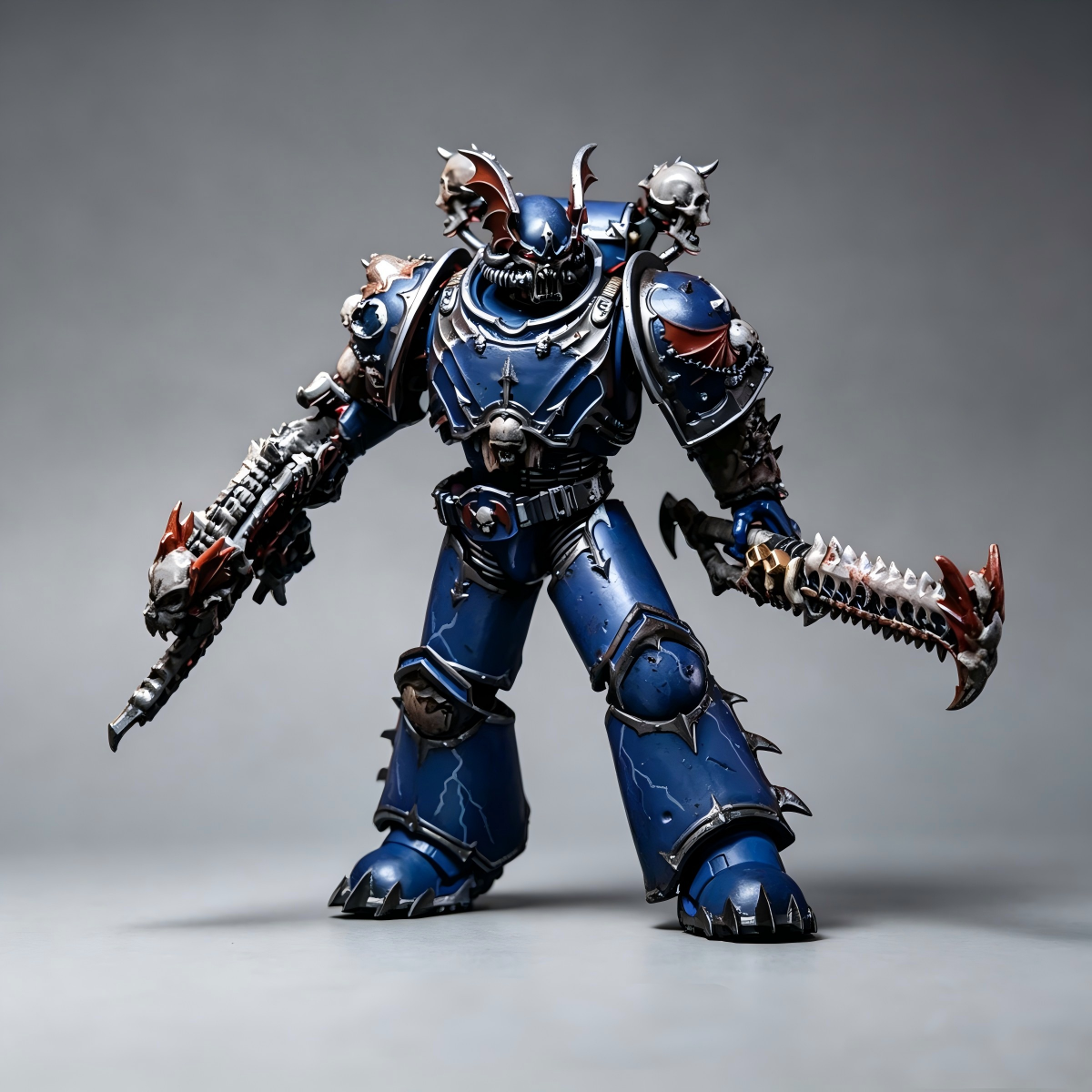 Night Lords Terror Squad Executioner (1/18 Scale) - Custom Grimdark Hand-Painted Warhammer 40K 1-of-1 Figure - Image 2