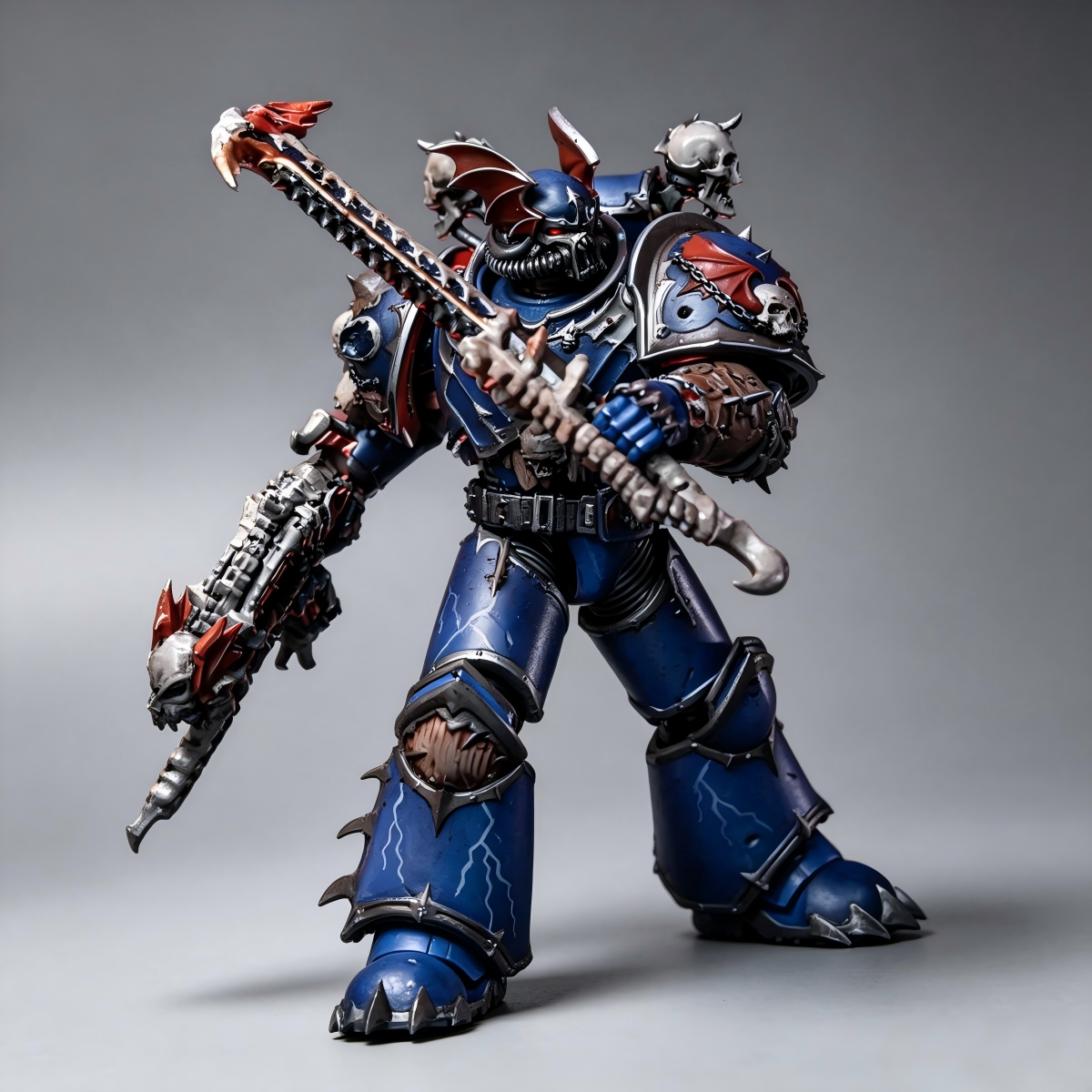 Night Lords Terror Squad Executioner (1/18 Scale) - Custom Grimdark Hand-Painted Warhammer 40K 1-of-1 Figure - Image 3