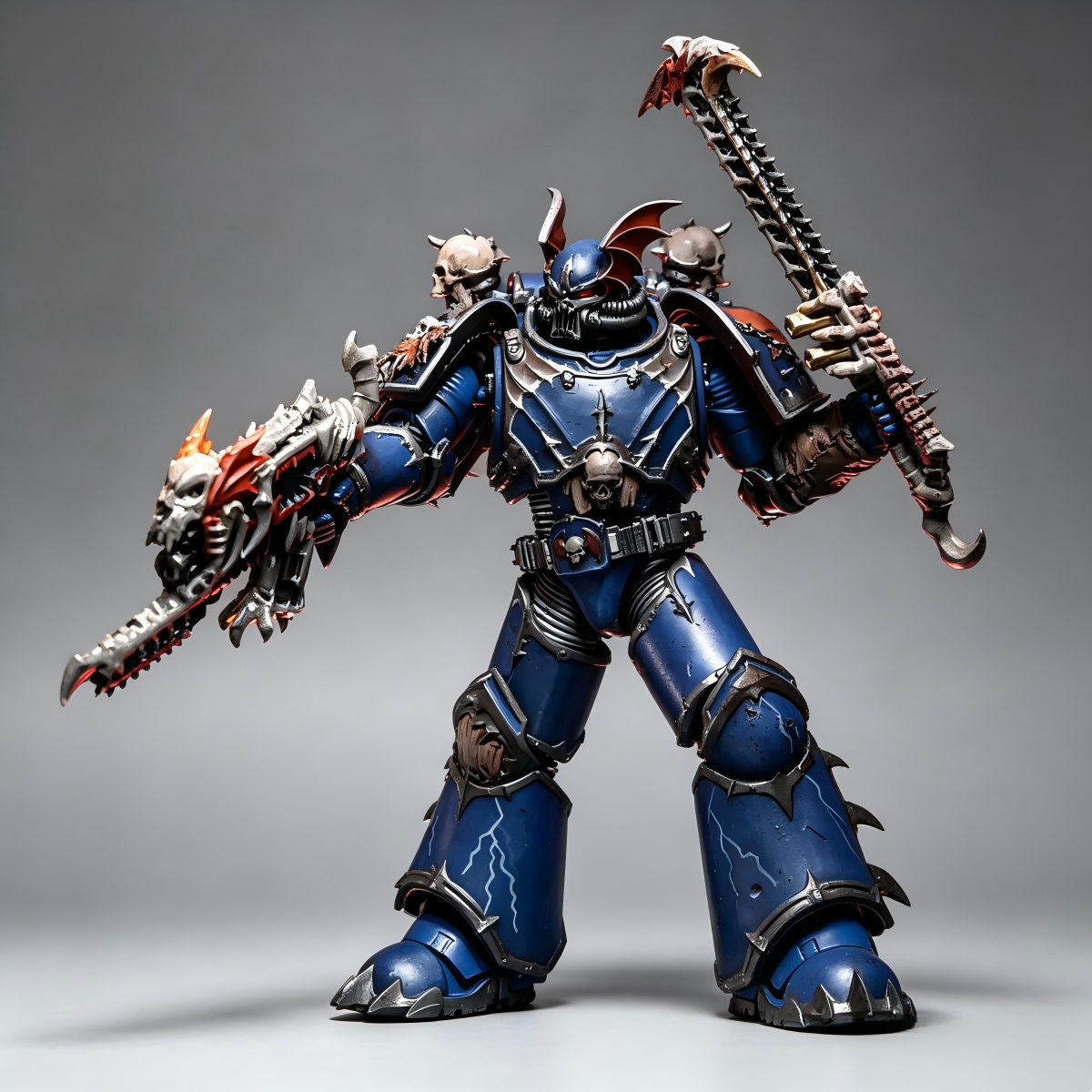 Night Lords Terror Squad Executioner (1/18 Scale) - Custom Grimdark Hand-Painted Warhammer 40K 1-of-1 Figure - Image 6